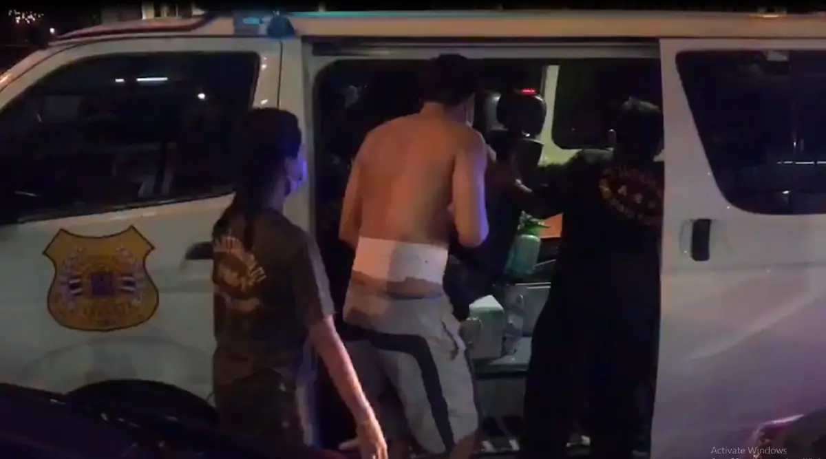 "หนุ่มแกร็บฟู้ด" ควงมีดบุกแทงลูกเขย "รองสารวัตร" คาแฟลตตำรวจ