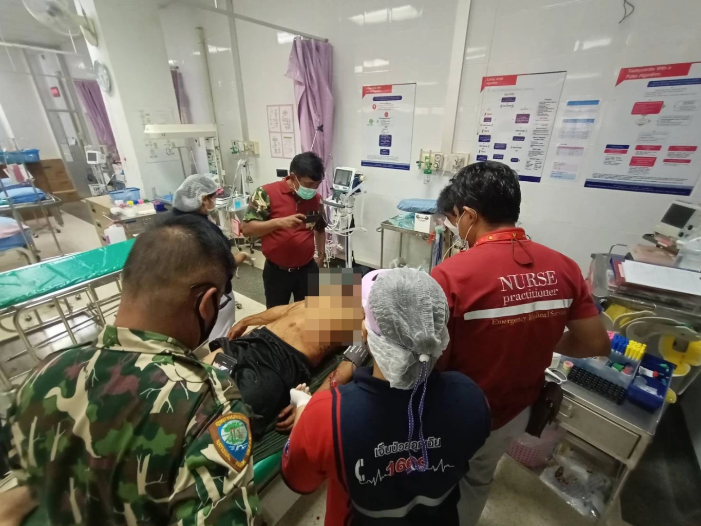 เสือโคร่ง3ตัว รุมขย้ำชาวบ้านรอดตายหวุดหวิด สุนัขเข้ามาช่วยตาย 2