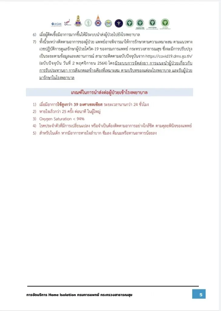 ผู้ป่วยโควิด-19 อาการระดับไหน เข้าเกณฑ์ต้องรักษาตัวที่โรงพยาบาล