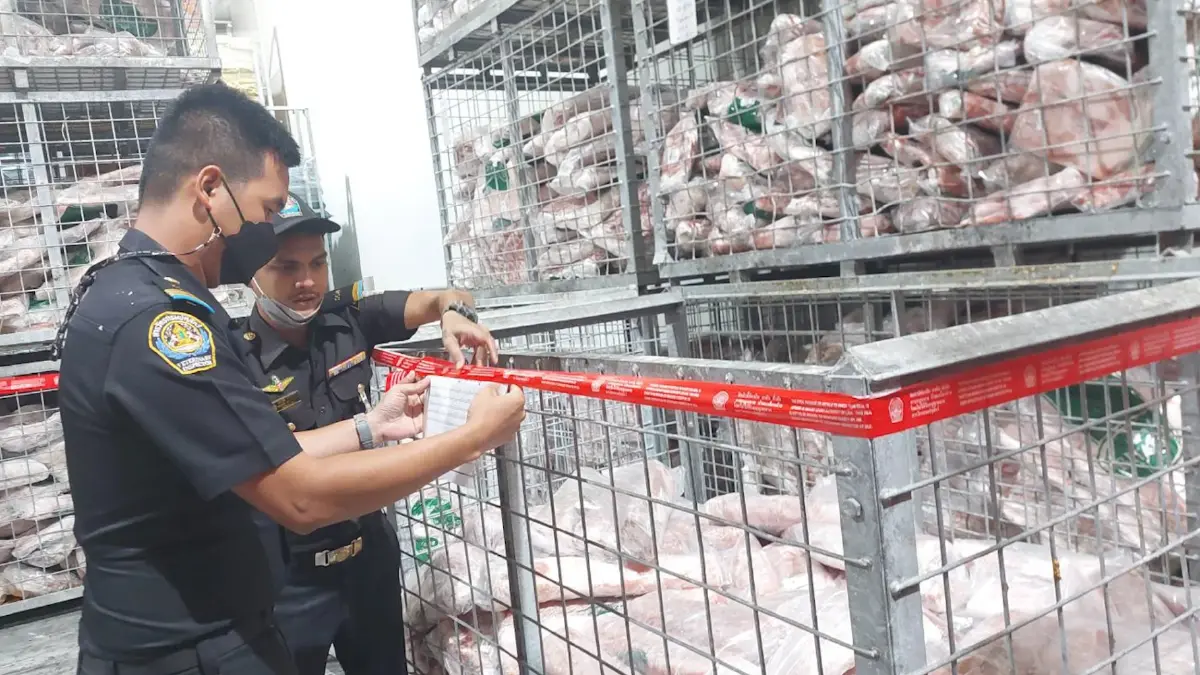 ปศุสัตว์ลุยตรวจห้องเย็นสกัดนำเข้าซาก