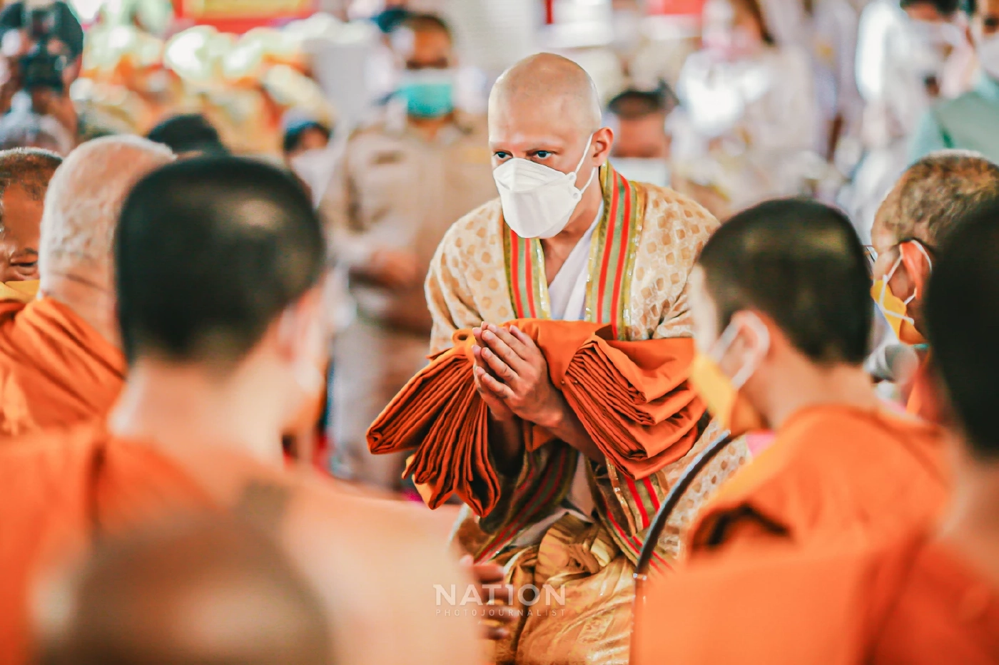 “กากัน มาลิค”  พระเอกหนัง " พระพุทธเจ้า " เข้าพิธีบวชที่ “วัดธาตุทอง”