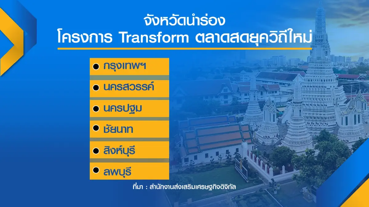ดีป้านำร่อง 6 จังหวัด 'ตลาดสด'  วิถีใหม่รับสังคมไร้เงินสด