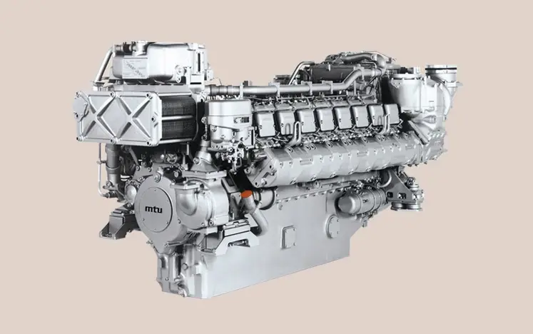 เครื่องยนต์ดีเซลสำหรับขับเครื่องกำเนิดไฟฟ้า รุ่น MTU396