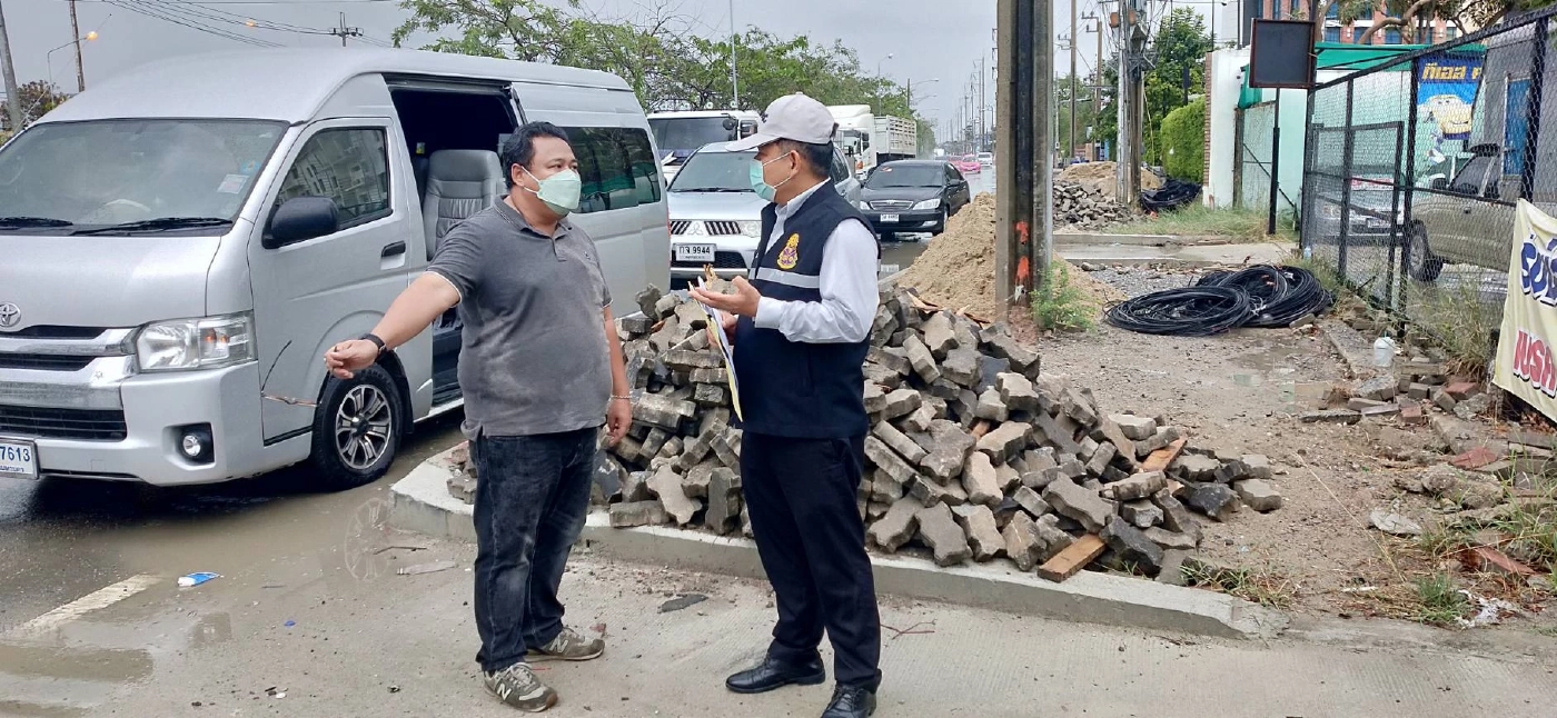 ป.ป.ช. จ.สมุทรปราการ ลงพท.ตรวจสอบการปรับปรุงถนน สายบางปู-บางพลี ล่าช้า