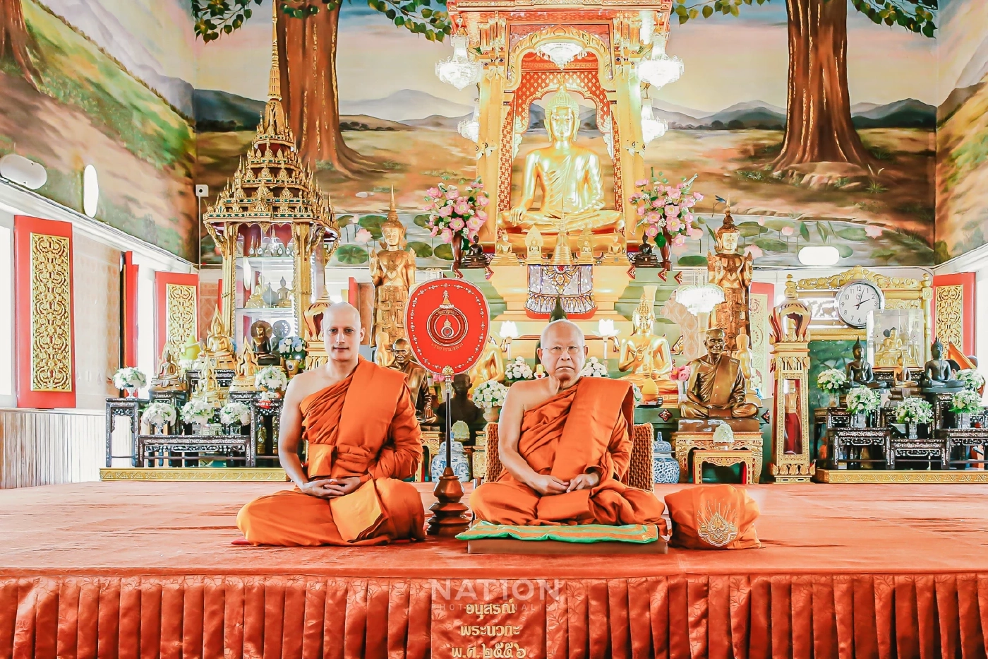 “กากัน มาลิค”  พระเอกหนัง " พระพุทธเจ้า " เข้าพิธีบวชที่ “วัดธาตุทอง”