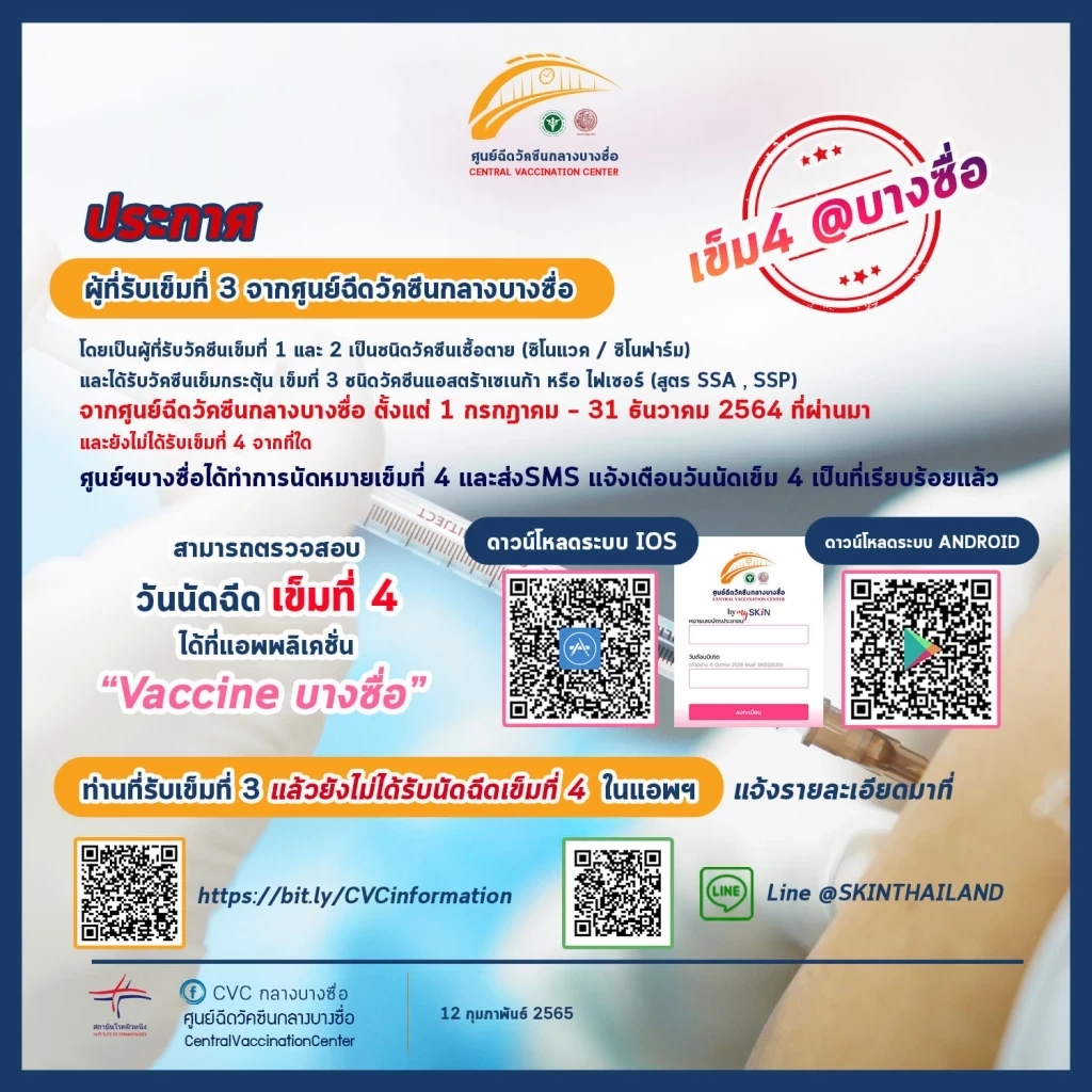 รวมจุดวอล์คอิน-ลงทะเบียนฉีดวัคซีนไฟเซอร์ เข็มกระตุ้น กทม.-ต่างจังหวัด