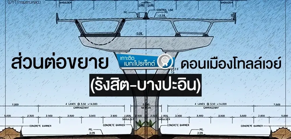 เปิดไทม์ไลน์ ประมูลส่วนต่อขยายดอนเมืองโทลล์เวย์ ช่วง รังสิต- บางปะอิน