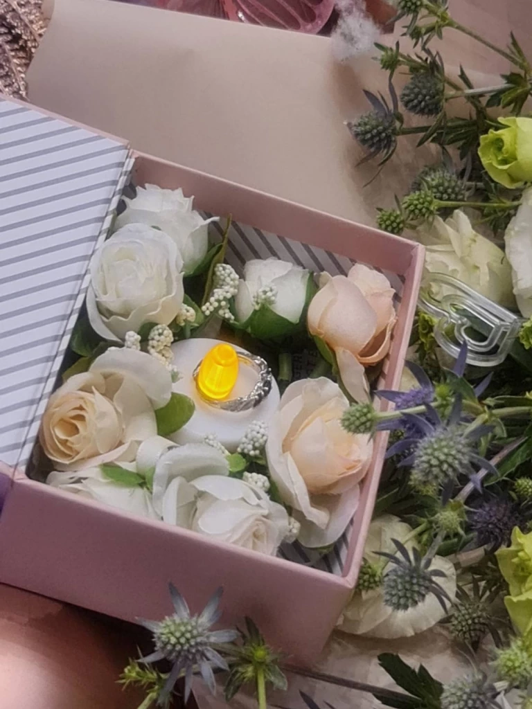 แหวนแต่งงานที่เบิร์ดทำให้กับแตงโม