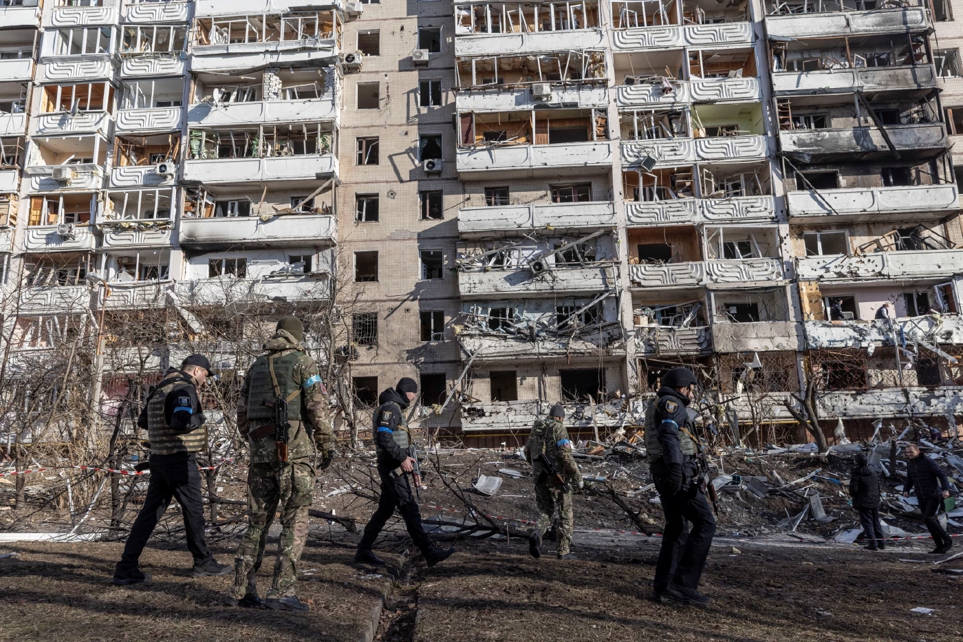 เคียฟประกาศเคอร์ฟิว-ผู้นำยุโรปเยือนให้กำลังใจ