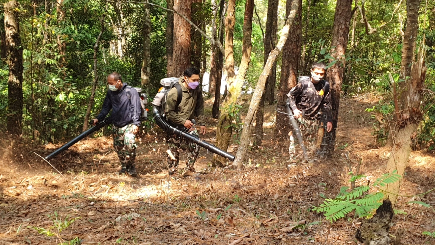 "ซีพีเอฟ"มอบเครื่องเป่าลมเสริมภารกิจดับไฟป่าพื้นที่ดอยอินทนนท์