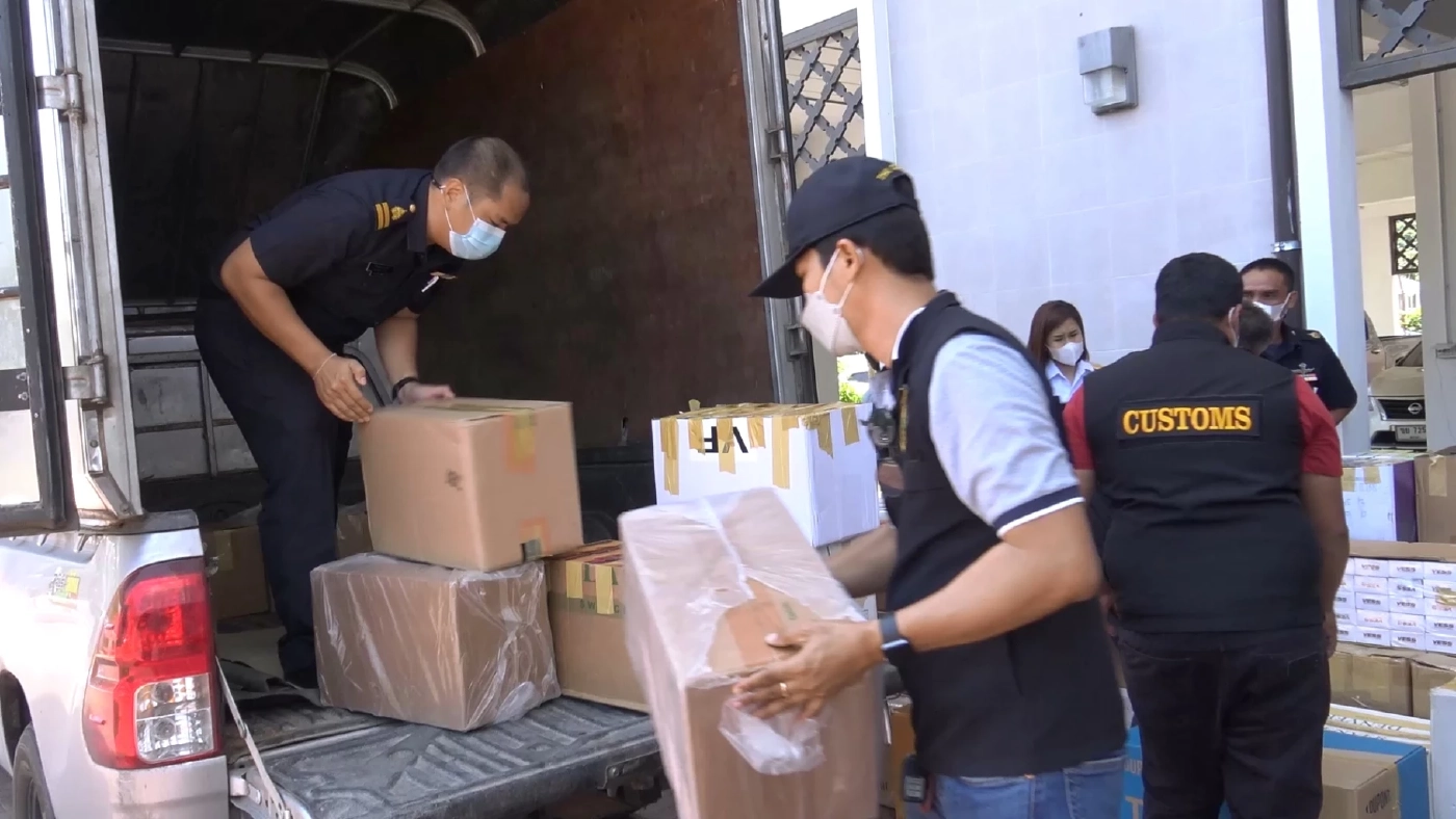 ยึดสินค้าหนีภาษีเหล้า-บุหรี่ มูลค่า 8.6 ล้านบาท