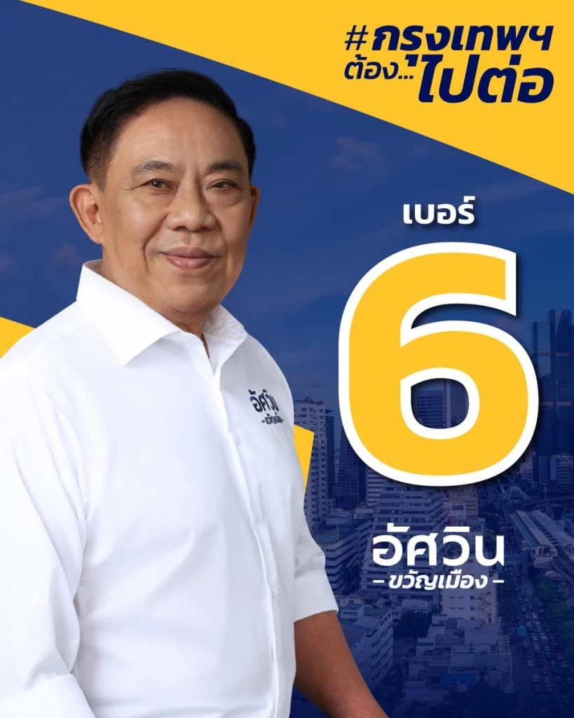 ทำความรู้จัก "พล.ต.อ.อัศวิน" ชูสโลแกน "กรุงเทพต้องไปต่อ" กับ 8 นโยบายสำคัญ