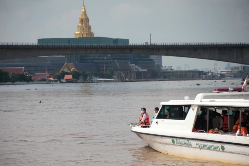 สภาพแม่น้ำเจ้าพระยาในพื้นที่ กทม.