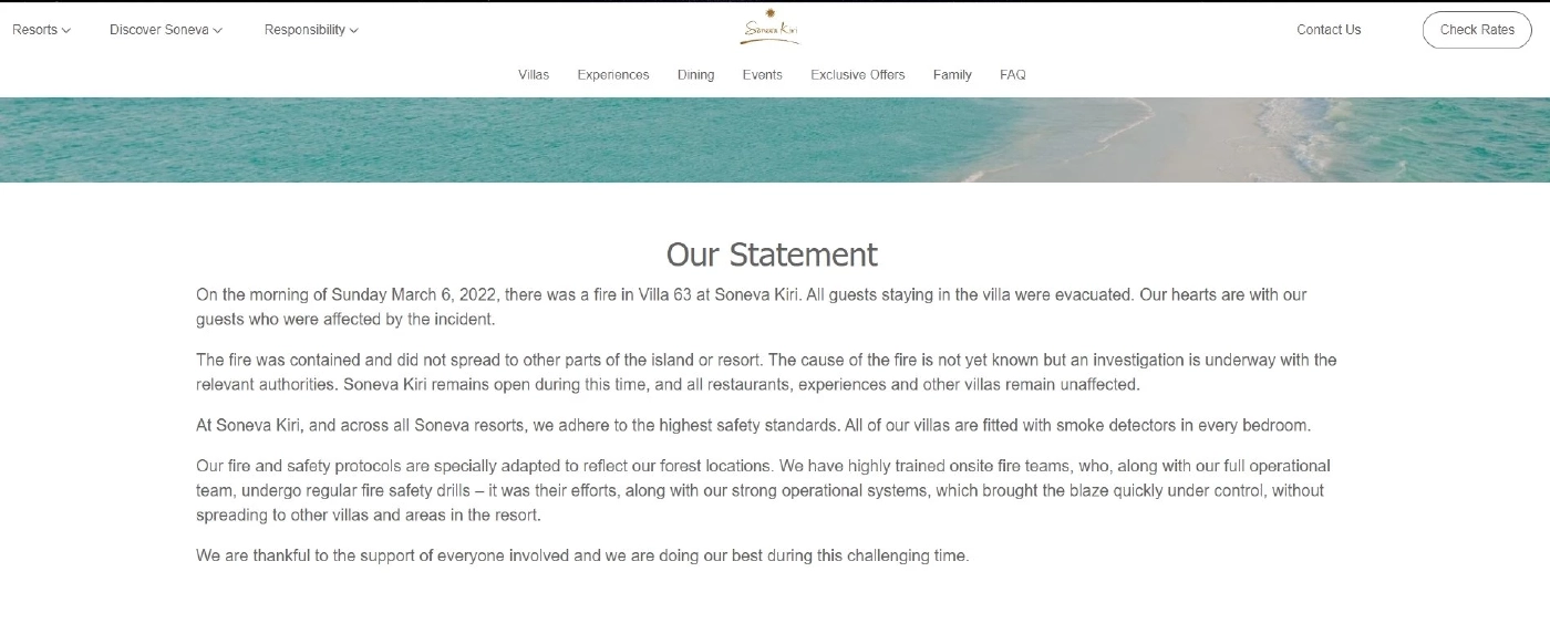 ไหม้วอด รร.สุดหรูเกาะกูด ชาวเน็ตฮือฮาค่าพักแพงระยับแต่ไร้เครื่องเตือนภัย