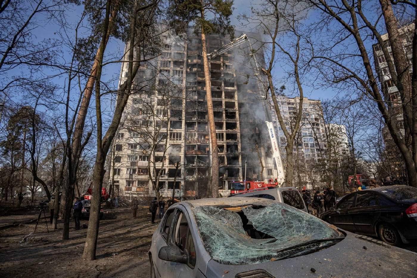 เคียฟประกาศเคอร์ฟิว-ผู้นำยุโรปเยือนให้กำลังใจ