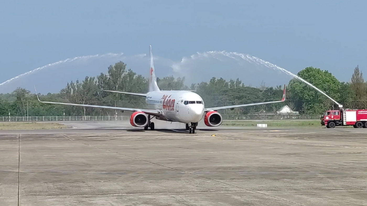 "ไทยไลอ้อนแอร์"เปิดเที่ยวบินปฐมฤกษ์กรุงเทพ-น่าน