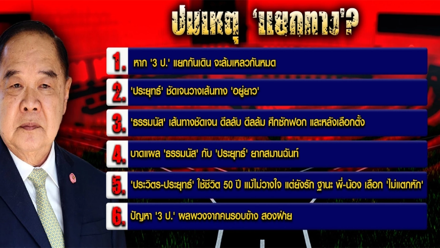"ผู้กองธรรมนัส" ประกาศแยกทาง "พล.อ.ประวิตร"