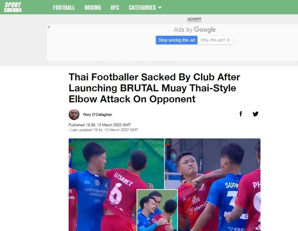 สื่อนอกแห่ตีข่าว "อิศเรศ" ใช้วิชามวยไทยใส่คู่แข่ง