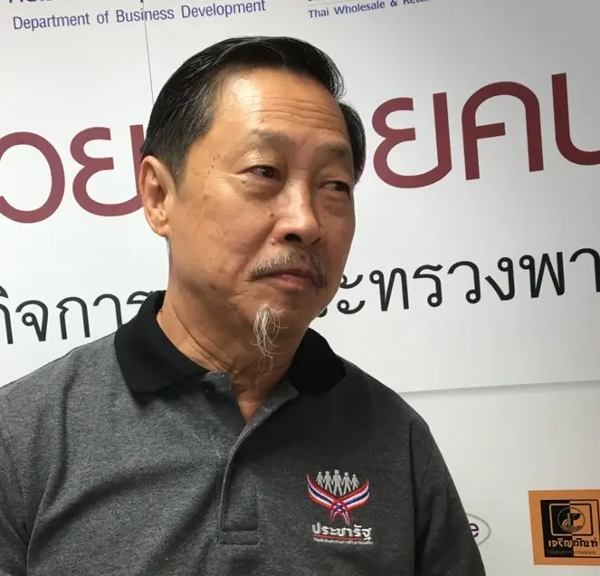 นายสมชาย พรรัตนเจริญ นายกสมาคมค้าส่งค้าปลีกไทย