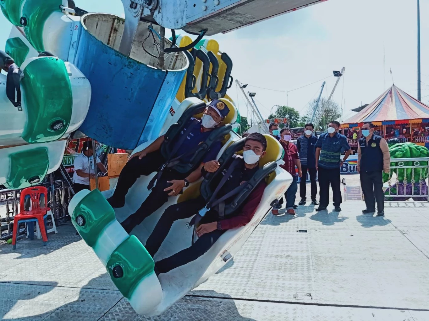 ผู้ว่าฯสั่งตรวจสอบเครื่องเล่นงานกาชาด หลังเกิดเหตุเกือบทำคนเล่นหล่นพื้น