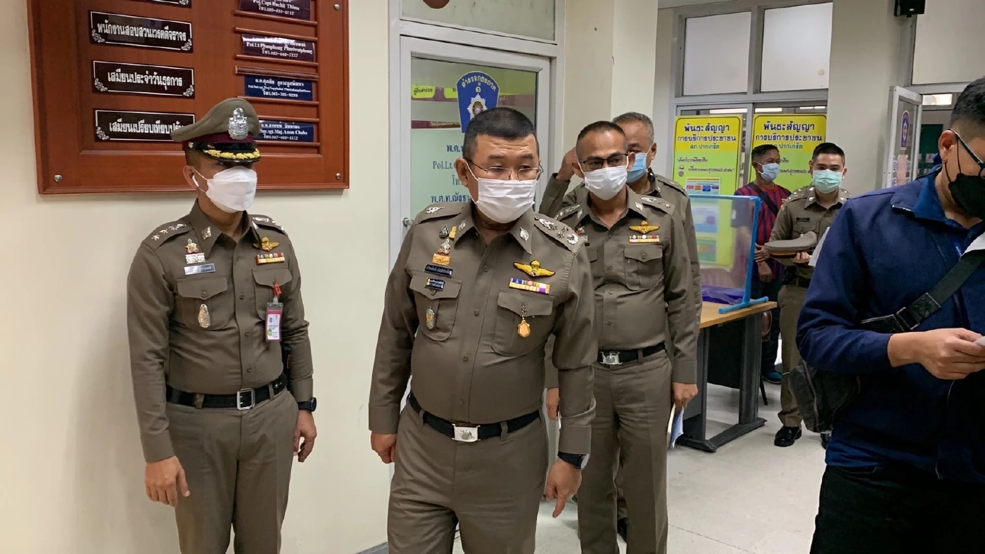 การตรวจเยี่ยมศูนย์บริหารการรับแจ้งความออนไลน์  บช.สอท. จ.นนทบุรี