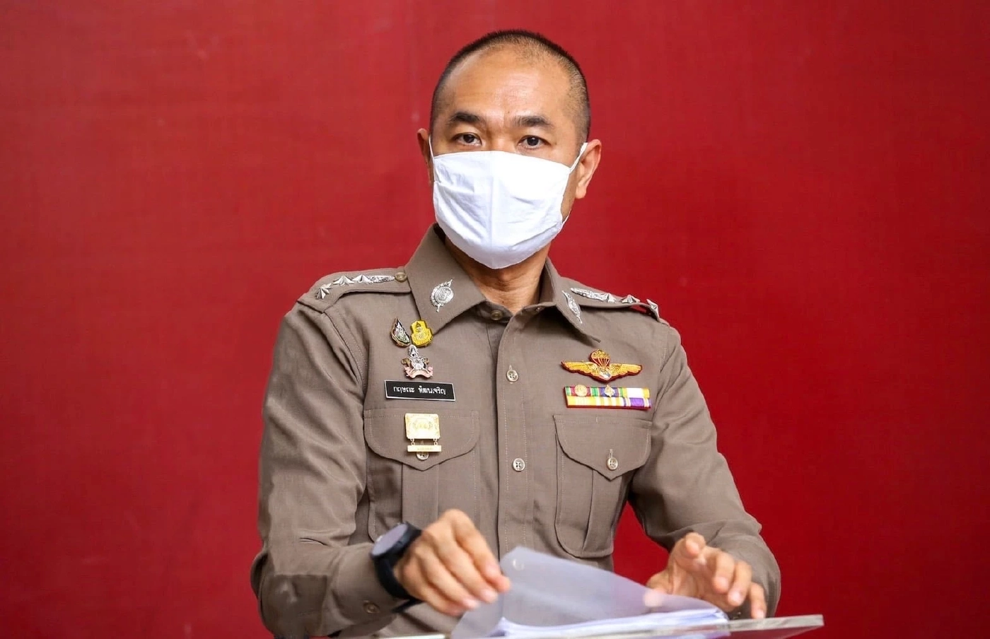 พ.ต.อ.กฤษณะ พัฒนเจริญ รองโฆษกสำนักงานตำรวจแห่งชาติ