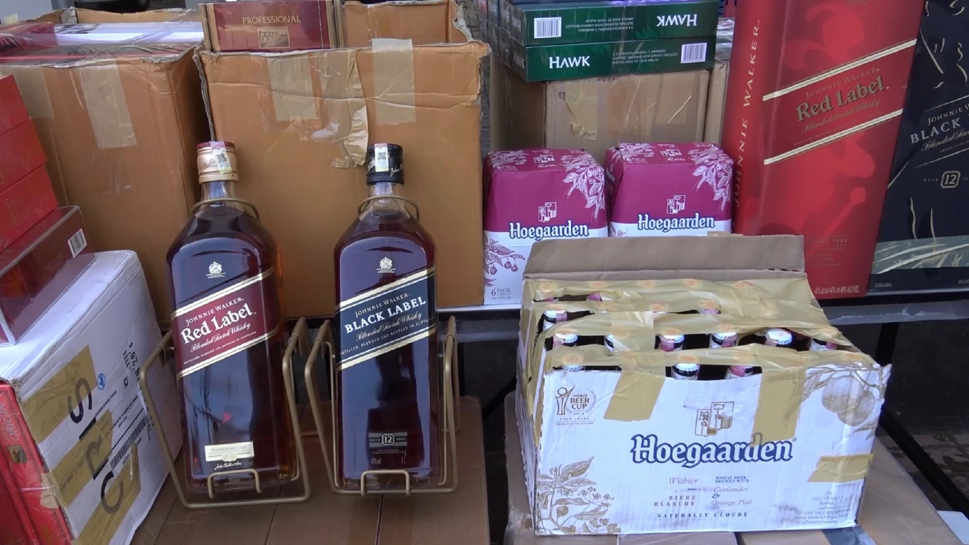 ยึดสินค้าหนีภาษีเหล้า-บุหรี่ มูลค่า 8.6 ล้านบาท