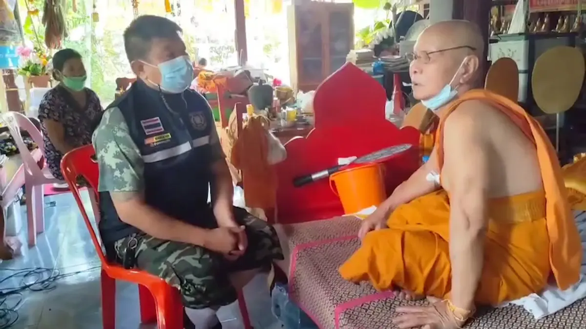 รวบลูกชาย ผช.ผญบ.วางเพลิงกุฏิเจ้าอาวาส ต้องโดดหน้าต่างหนีตาย