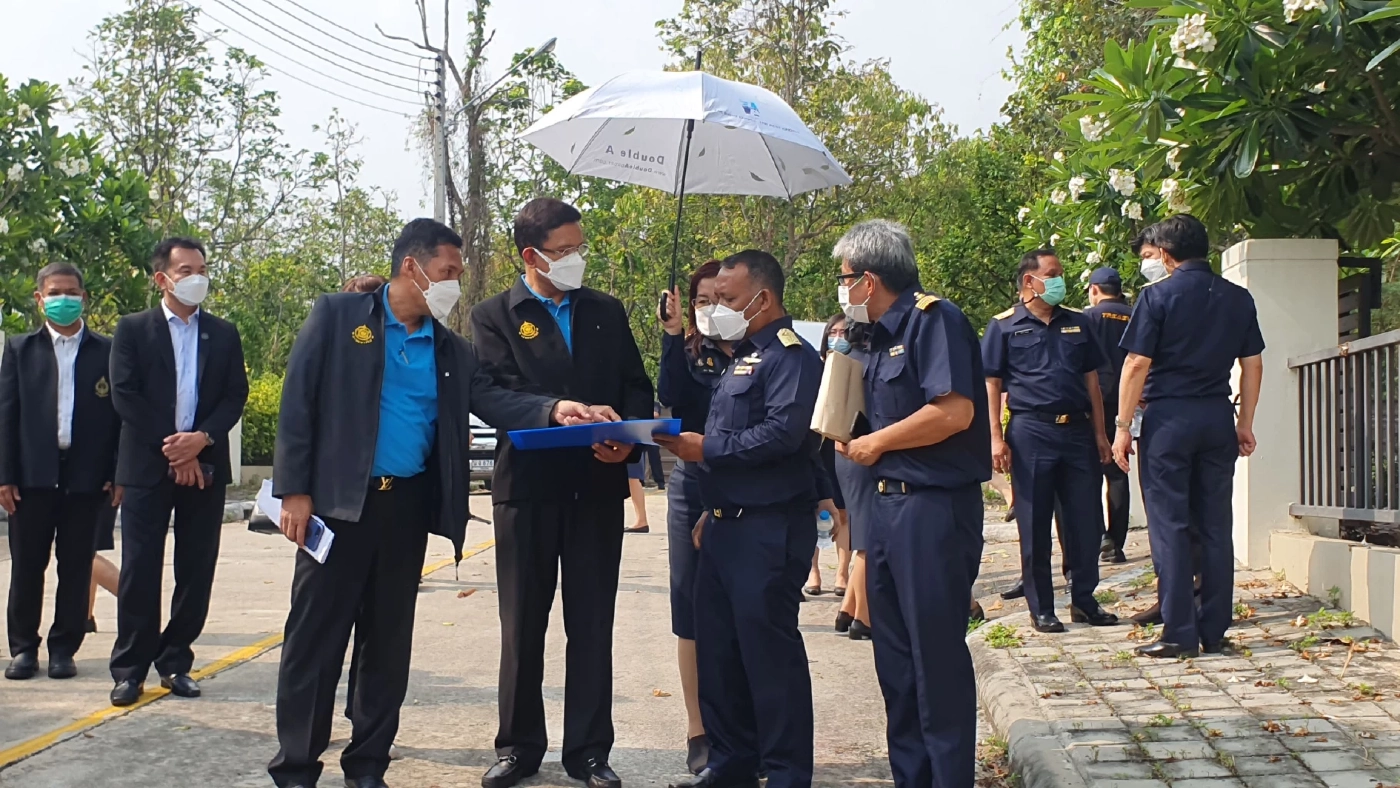 อธิบดีกรมธนารักษ์ตรวจบ้านพักข้าราชการศาลอุทธรณ์ภาค 5 จำนวน 45 หลัง พร้อมรับมอบคืน