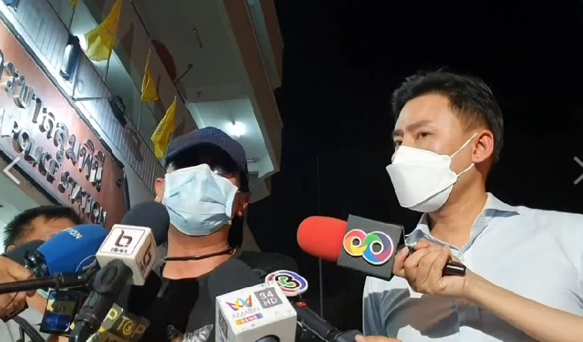 แท็กซี่ที่พาเหยื่อนักการเมืองมาแจ้งความที่ สน.ลุมพินี