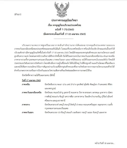 เตือน 41 จังหวัดเตรียมรับ "พายุฤดูร้อน" วันนี้