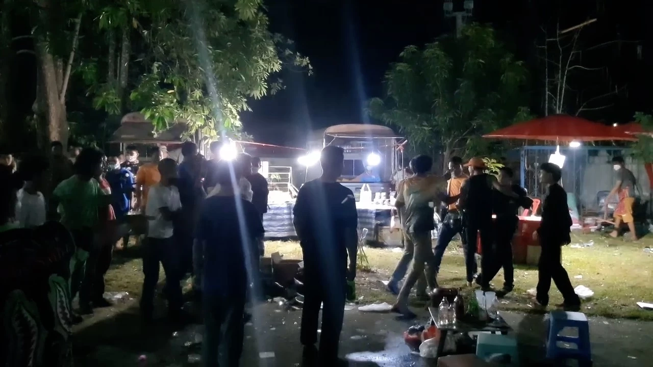 สงกรานต์เดือดสาดกระสุนแทนสาดน้ำหน้าเวทีหมอลำ