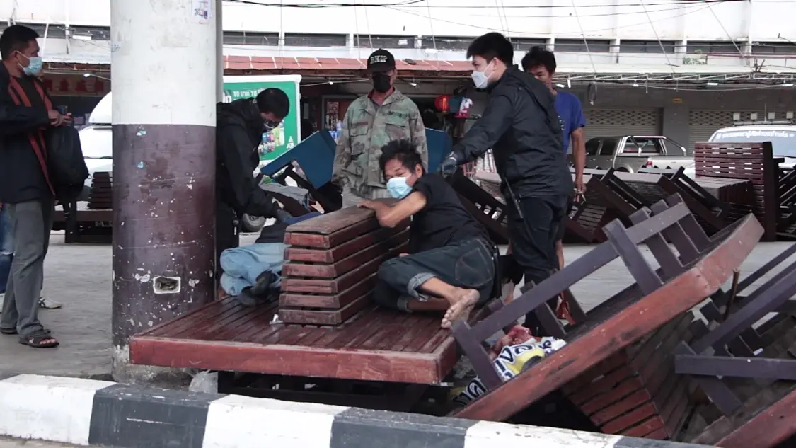รวบแล้วชายเร่ร่อนฆ่าหญิงเร่ร่อนเสียชีวิตใน บขส.เก่าขอนแก่น