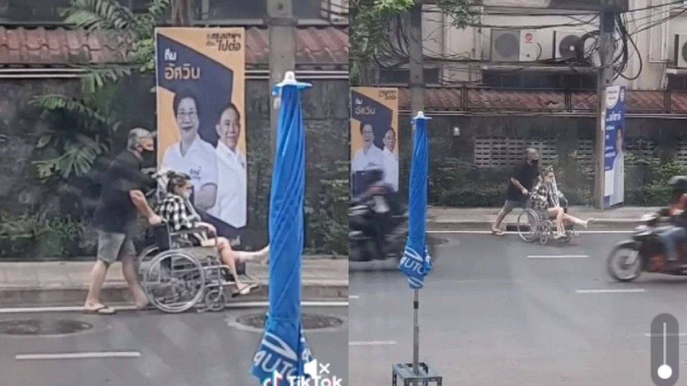 ดราม่าป้ายหาเสียง พล.ต.อ.อัศวิน ขวางทางวีลแชร์