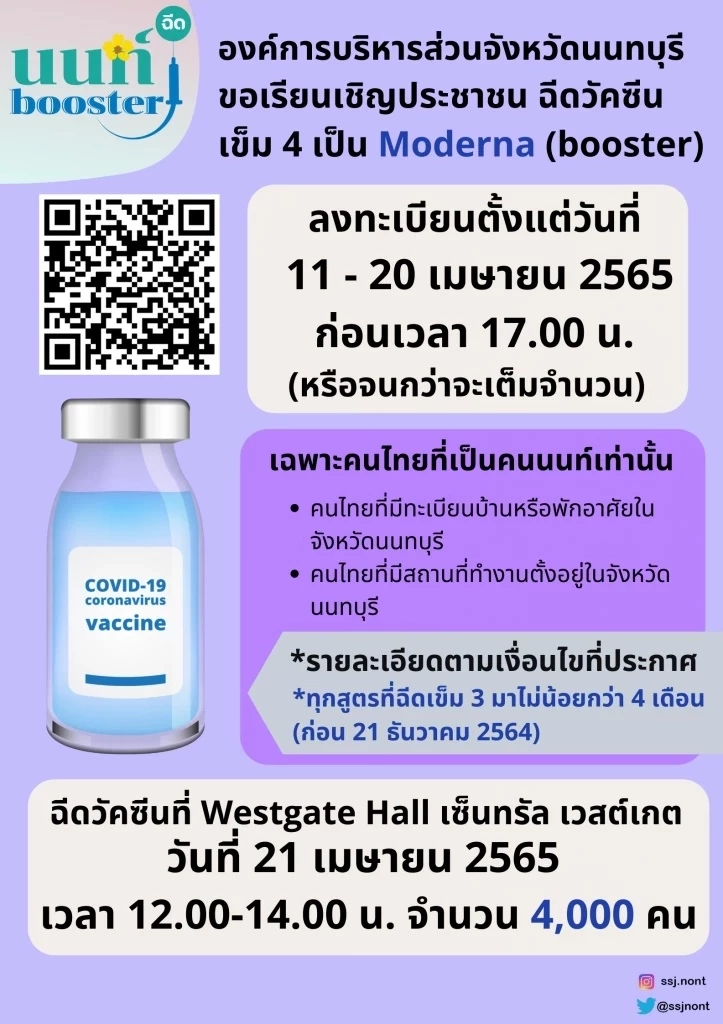 รวมจุดฉีดวัคซีนฟรี "โมเดอร์นา-ไฟเซอร์" เข็ม 1-4 เช็กรายละเอียด ได้ก่อนใคร