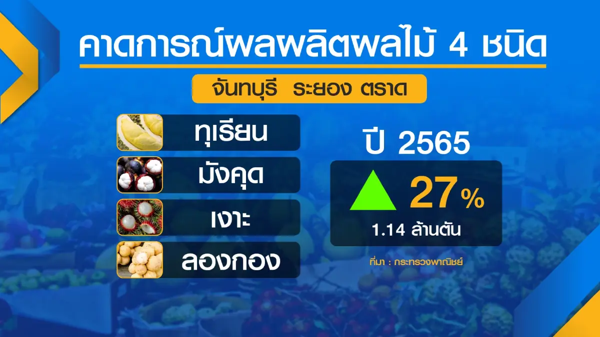 พาณิชย์เปิดเพจ 'กระจาย' ผลไม้ตะวันออก เพิ่มช่องทางขาย