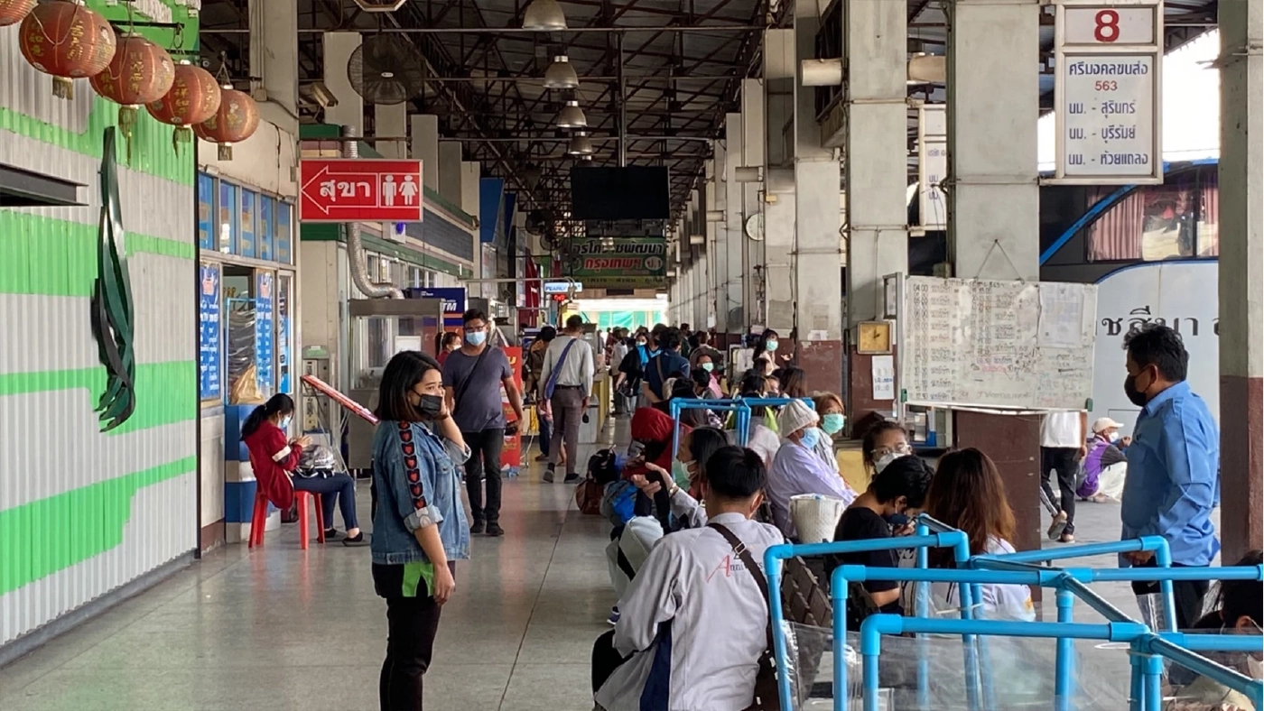 สถานีขนส่งคนแน่นแห่กลับบ้านช่วงสงกรานต์