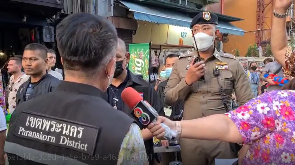 สั่งหยุดสาดน้ำถ.ข้าวสาร หลังนักท่องเที่ยวแห่เล่น หวั่นโควิดระบาด