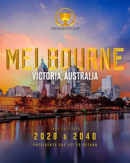 พีจีเอ ทัวร์ ประกาศสังเวียน “เพรสซิเดนท์ คัพ” กลับสู่เมลเบิร์น ปี 2028 และ 2040