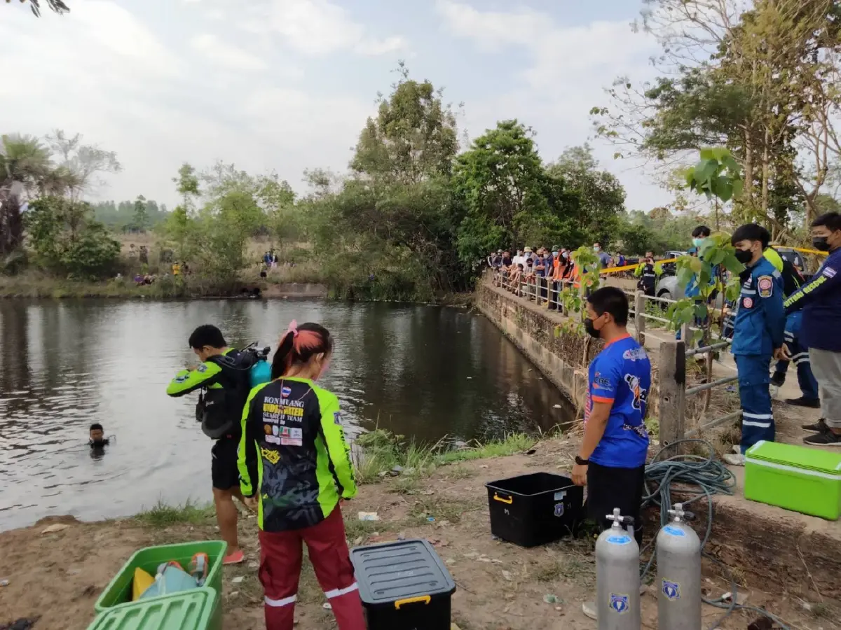 สลดทิดสึกใหม่เล่นน้ำคลายร้อนจมหายต่อหน้าเพื่อน