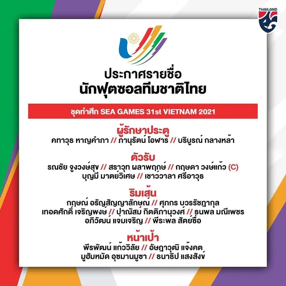 แบโผ 19 แข้งโต๊ะเล็กไทยชุดลุยซีเกมส์ "เซซาร์" ย้ำเป้าหมายคือต้องแชมป์