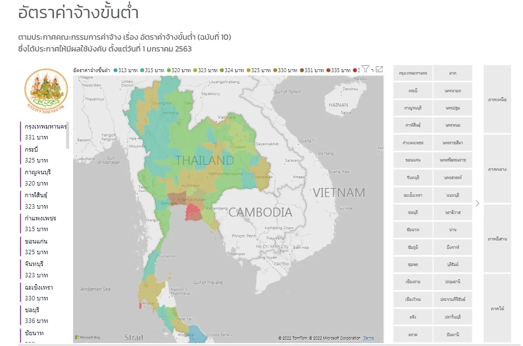เปิดอัตราค่าแรงขั้นต่ำแรงงานไทย ใช้มานานแค่ไหน แต่ละจังหวัดได้เท่าไหร่
