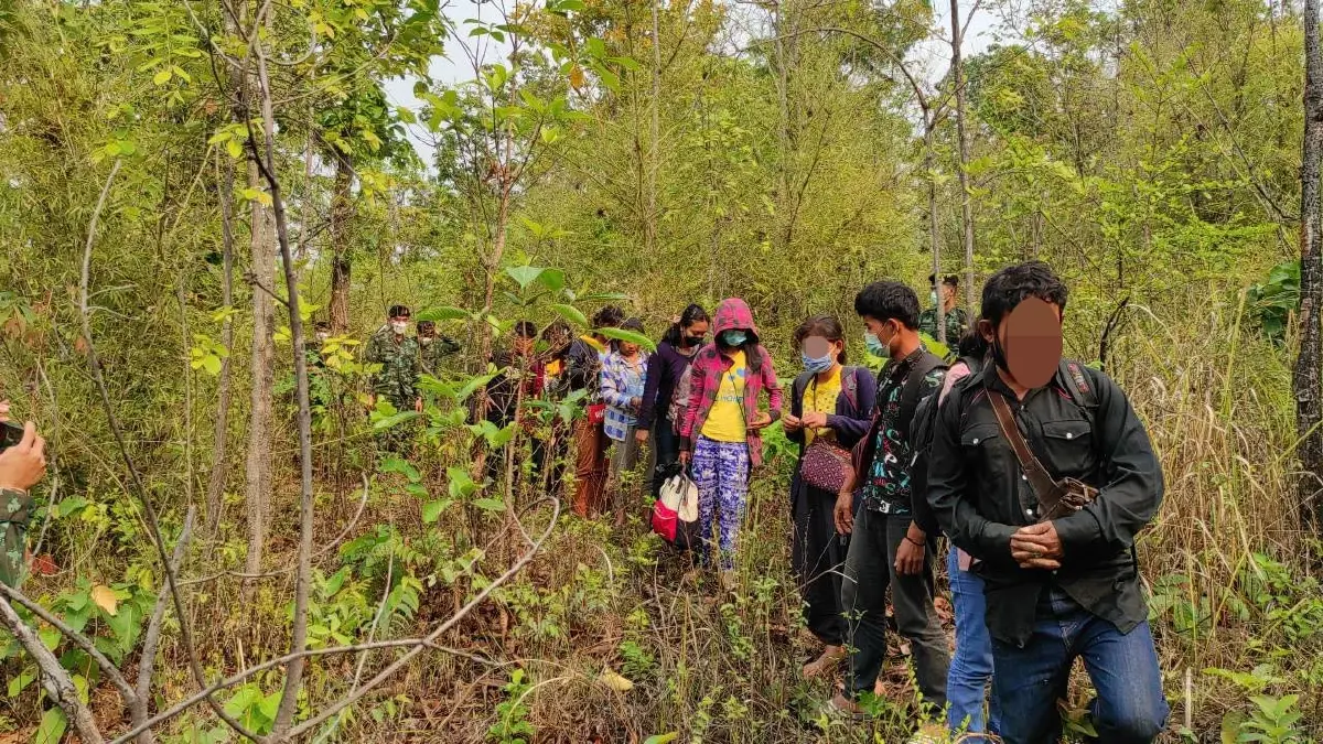 ขบวนการลอบขนต่างด้าวเถื่อนซ่อนในป่าข้างทาง