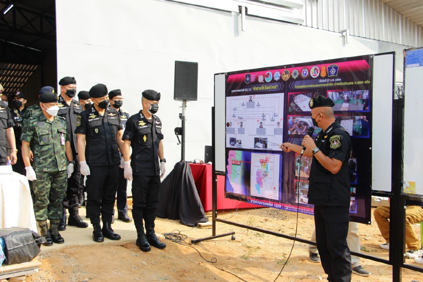 ยุทธการ“สยบไพรี”ทลายโกดังเครือข่ายยาเสพติดเชียงราย