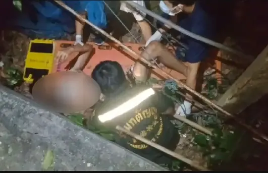 หนุ่มเมียนมา พลัดตกคอนโดฯย่านประชาอุทิศ รอดปาฏิหาริย์