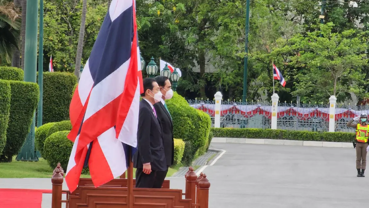 "บิ๊กตู่"ต้อนรับ"นายกฯญี่ปุ่น​"เยือนไทยในรอบ ​9 ปี​