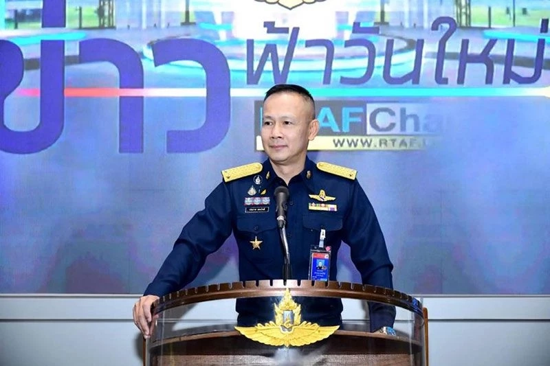 พลอากาศตรี ประภาส สอนใจดี โฆษกกองทัพอากาศ