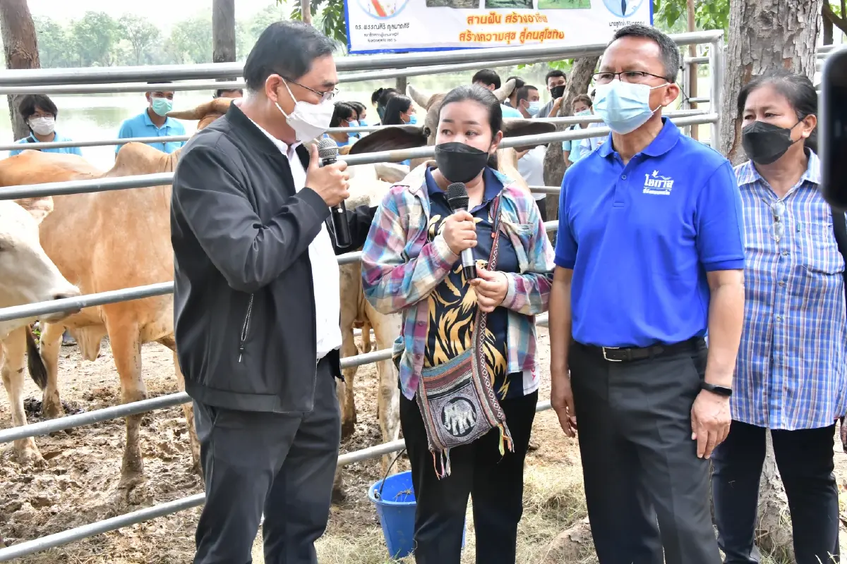 สมศักดิ์ เทพสุทิน จัดให้ จับมือ กทบ. ทุ่ม 50 ล้าน "โครงการยืมวัว 1,000 ครอบครัว"