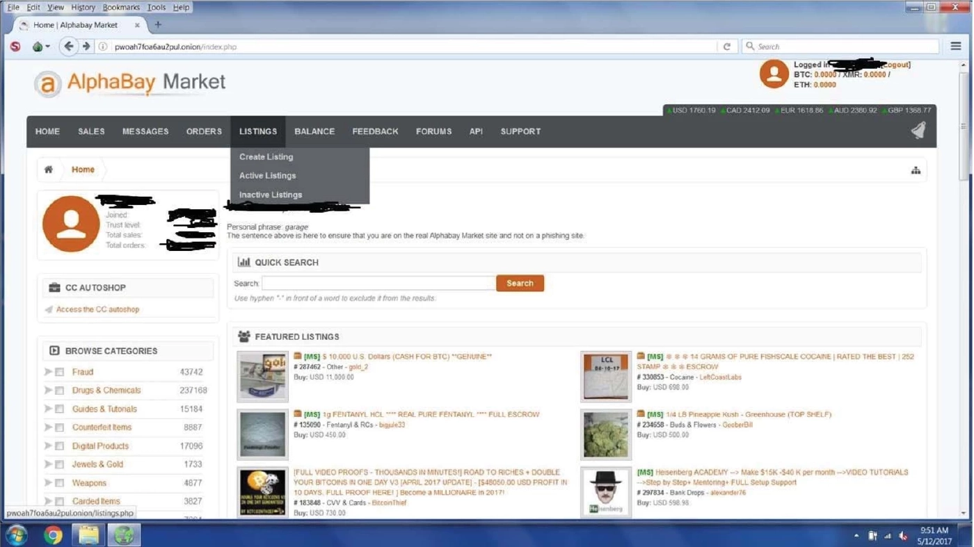 ยึดทรัพย์ 1.6 พันล้านบาท  "Alpha bay"  แหล่งค้ายา – ค้าอาวุธใหญ่ที่สุดในโลก