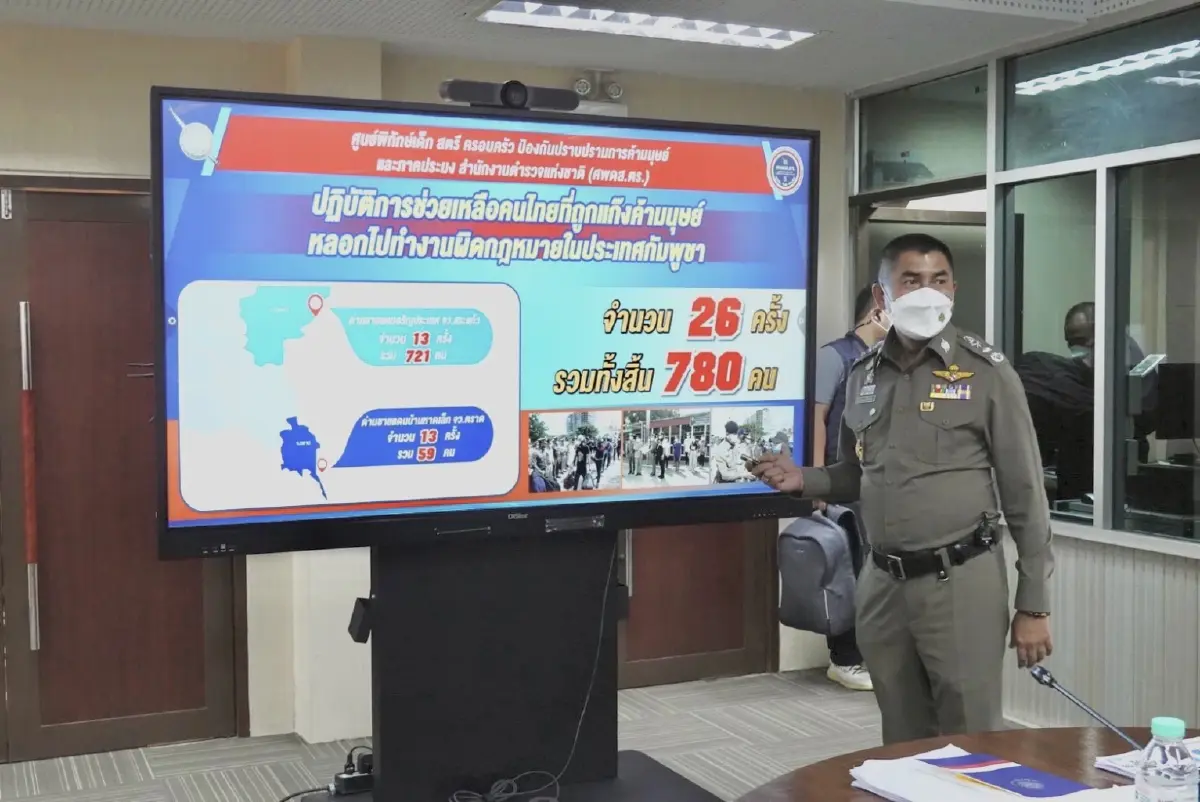 "บิ๊กโจ๊ก" รับ 2 คนไทยถูกหลอกทำงานกัมพูชา ถูกนายจ้างขู่โยนให้สิงโตกิน